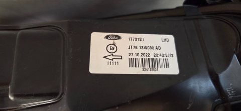 LAMPA PRZÓD FORD COURIER LIFT ZWYKŁA LEWA LH JASNA 17-23 JT7613W030AD