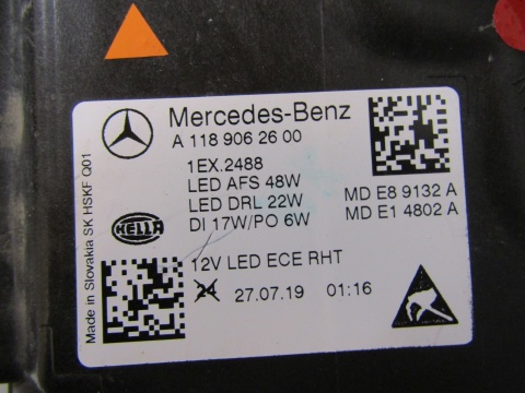 Lampa przód Mercedes CLA W118 Full Led High Performance RH PRAWA 19-23 A1189062600