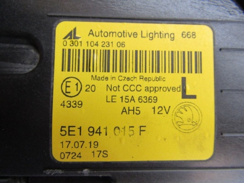 LAMPA PRZÓD SKODA OCTAVIA 3 III LIFT FULL LED LH LEWA16-20 5E1941015F