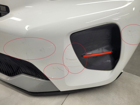 Zderzak przód przedni Citroen C3 E-C3 24- / + osłona + wzmocnienie