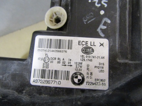 LAMPA PRZÓD BMW F20 F21 KSENON NIESKRĘTNY LH LEWA 11-15 7229677-10