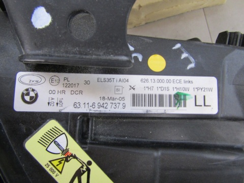 LAMPA PRZÓD BMW 3 E90 E91 KSENON NIESKRĘTNY 04-08 LH LEWA 9427379