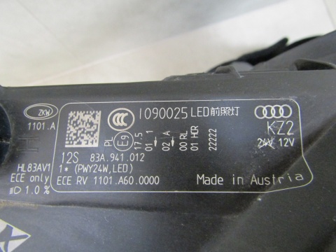 LAMPA PRZÓD AUDI Q3 83A LED RH PRAWA 18- 83A941012