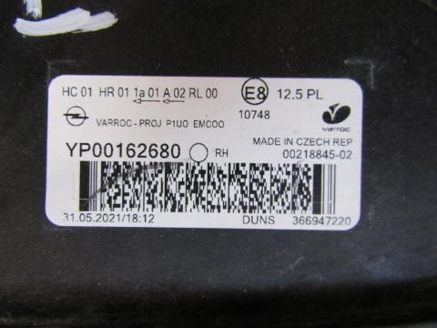 LAMPA PRZÓD OPEL GRANDLAND X LED RH PRAWA 17-21 YP00162680