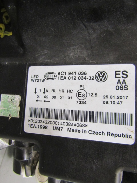 LAMPA PRZÓD VOLKSWAGEN VW POLO V LIFT LED 14-17 RH PRAWA 6C1941036