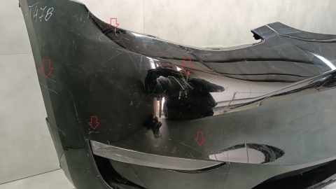 Zderzak przód przedni Tesla MODEL Y 20- / + osłona + 2 LEDy