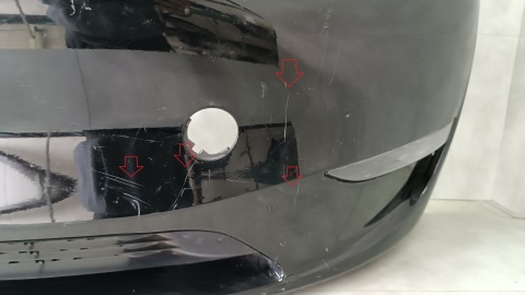 Zderzak przód przedni Tesla MODEL Y 20- / + osłona + 2 LEDy