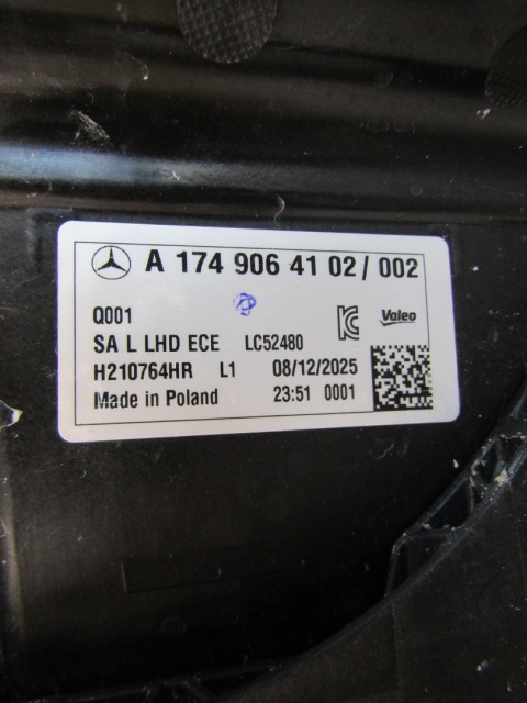 LAMPA PRZÓD MERCEDES CLA W174 MULTIBEAM LH LEWA 25- A1749064102