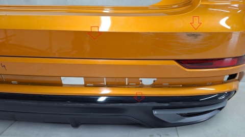 Zderzak tył tylny Audi Q8 S-Line 4M8 18-23 / + ślizg + lampki