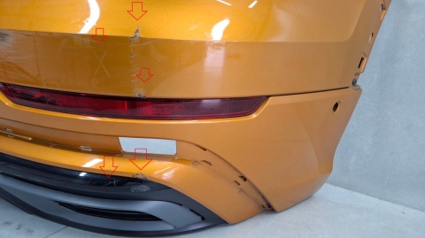 Zderzak tył tylny Audi Q8 S-Line 4M8 18-23 / + ślizg + lampki