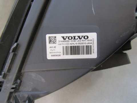 LAMPA PRZÓD VOLVO XC90 II FULL LED ACTIVE HIGH BEAM 14-24 RH PRAWA 31446688