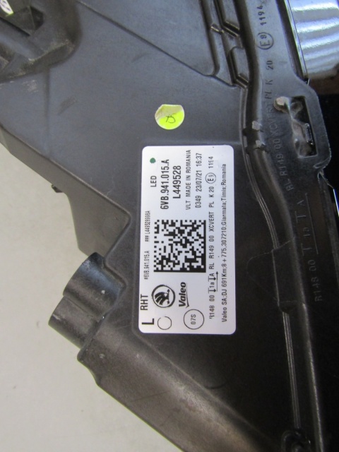 LAMPA PRZÓD SKODA FABIA IV 4 FULL LED LH LEWA 21- 6VB941015A