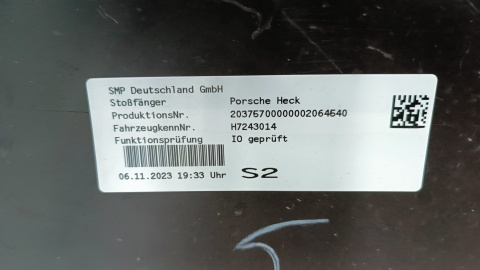 Zderzak tył tylny Porsche Taycan 9J1 19-24