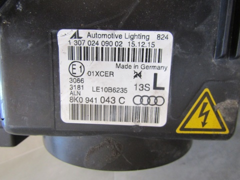 LAMPA PRZÓD AUDI A4 B8 LIFT KSENON NIESKRĘTNY 11-15 LEWA LH 8K0941043C