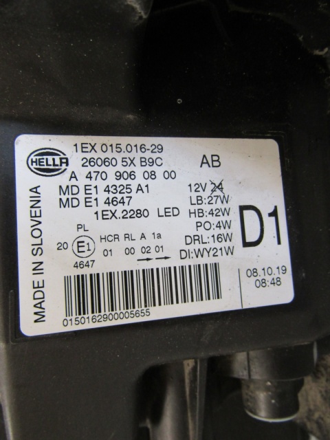 LAMPA PRZÓD MERCEDES X KLASA W470 FULL LED PERFORMANCE LH 17-20 A4709060800