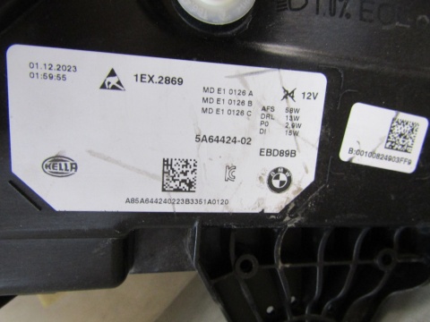 LAMPA PRZÓD BMW X1 U11 FULL LED 22- RH PRAWA 5A64424-02