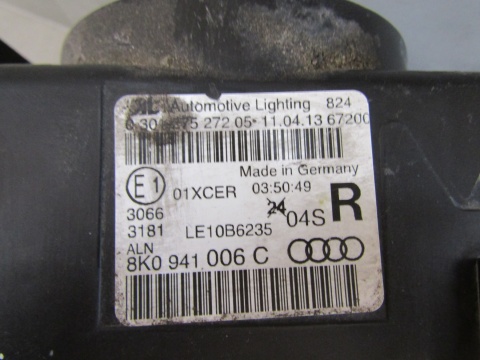 LAMPA PRZÓD AUDI A4 B8 8K0 LIFT KSENON NIESKRĘTNY 11-15 RH 8K0941006C
