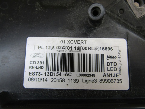 LAMPA PRZÓD FORD MONDEO MK5 FULL LED 14- DYNAMIC RH ES73-13D154-AC