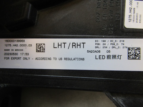 LAMPA PRZÓD BMW X7 GO7 LIFT LCI SWAROVSKI RH PRAWA 22- 5A20A06