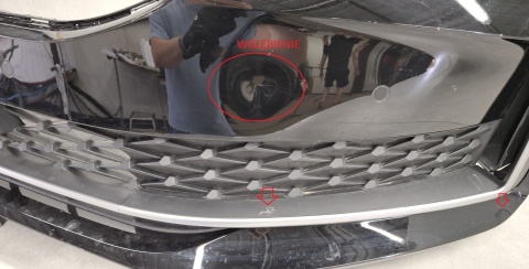 Zderzak przód przedni Skoda Superb 4 IV 24- / 4PDC + wiązka