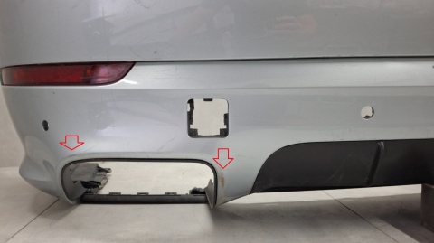 Zderzak tył tylny Porsche Cayenne III GTS TURBO 9Y0 18- / + lampki + ślizgi