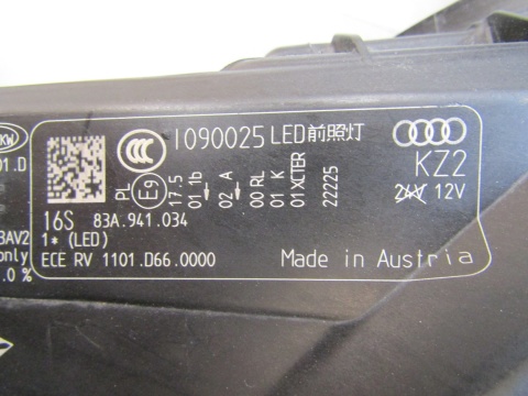 LAMPA PRZÓD AUDI Q3 83A FULL LED PRAWA RH 18- 83A941034