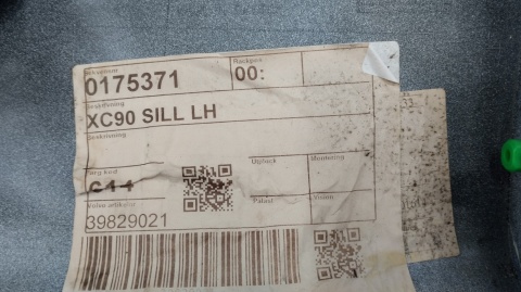 Listwa progowa lewa Volvo XC90 II 2 15-18
