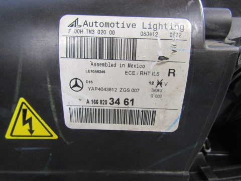 LAMPA PRZÓD MERCEDES GL II W166 X166 12-15 KSENON SKRĘTNY ILS RH A1668203461