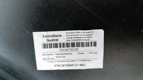Zderzak przód przedni Porsche Macan 2 II 95C 24- / + ŚLIZGI
