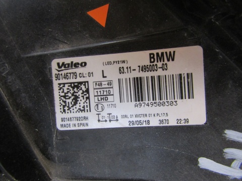 LAMPA PRZÓD BMW X1 F48 LED 15-19 LH LEWA 7495003