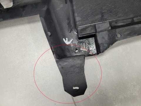 Osłona płyta podłoga zderzaka pod zderzak przód Peugeot 408 II 2 P54 22-