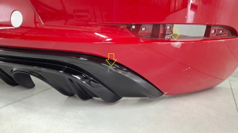 Zderzak tył tylny Porsche 718 Boxster Cayman 982 GTS 17-19 / + ślizg
