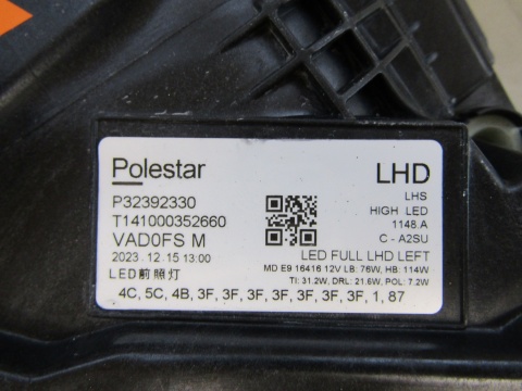 LAMPA PRZÓD POLESTAR 2 FULL LED PIXEL 20- LH LEWA P32392330