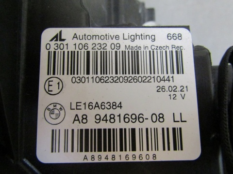 LAMPA PRZÓD BMW 3 G20 G21 FULL LED 18-23 RH PRAWA A89481696-08