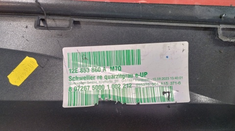 Listwa progowa prawa VW E UP 13- 1S0 E-UP GTI
