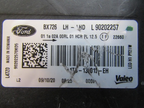 LAMPA PRZÓD FORD PUMA MK2 LED 19-24 LH L1TB-13E015-EH