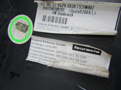 Zderzak przód przedni Porsche Cayman 981 12-16