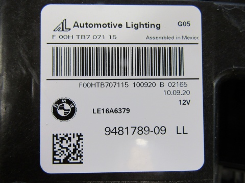 LAMPA PRZÓD BMW X5 G05 X6 G06 LASER 18-23 LH LEWA 9481789-09 LL
