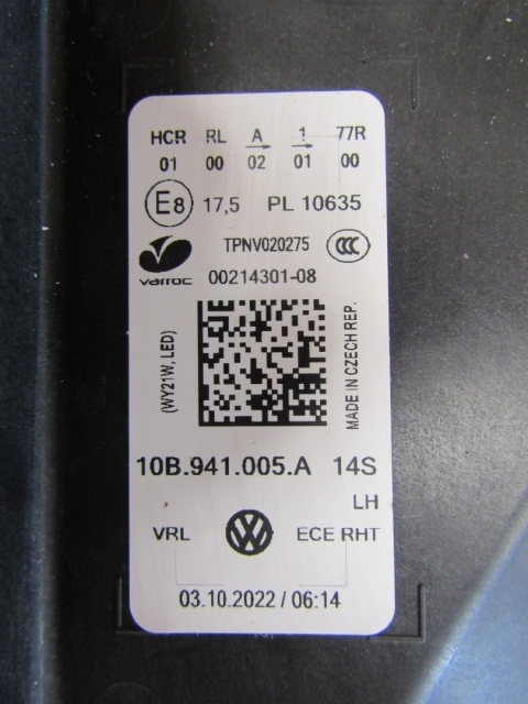 LAMPA PRZÓD VOLKSWAGEN ID3 FULL LED LH LEWA 10B941005A