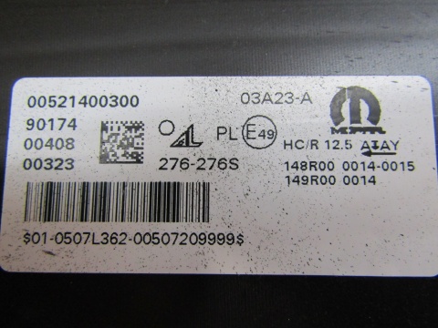 LAMPA PRZÓD FIAT 500E II 2 ZWYKŁA RH PRAWA 20- 521400300