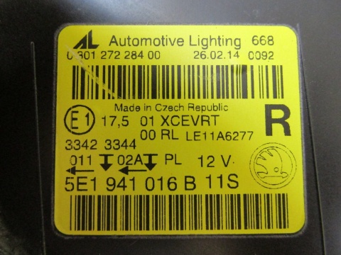 LAMPA PRZÓD SKODA OCTAVIA 3 III KSENON SKRĘTNY 12-16 RH PRAWA 5E1941016B