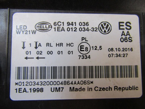 LAMPA PRZÓD VOLKSWAGEN VW POLO V LIFT LED 14-17 RH PRAWA 6C1941036