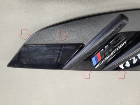 Zaślepka kratka listwa błotnika prawy przód Bmw M3 G80 G81 Lift LCI 23-