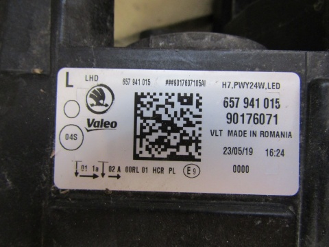 LAMPA PRZÓD SKODA SCALA LED 19-23 LEWA LH 657941015
