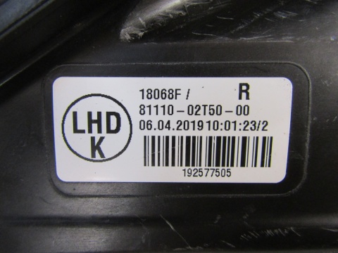 LAMPA PRZÓD TOYOTA COROLLA E21 SEDAN FULL LED RH 18-23 81110-02T50-00