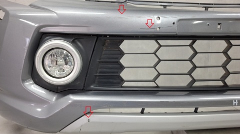 Zderzak przód przedni Mitsubishi L200 5 V 15-18 / + halogeny