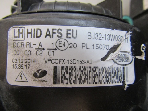 LAMPA PRZÓD RANGE ROVER EVOQUE KSENON SKRĘTNY LH LEWA 11-15 BJ32-13W030H