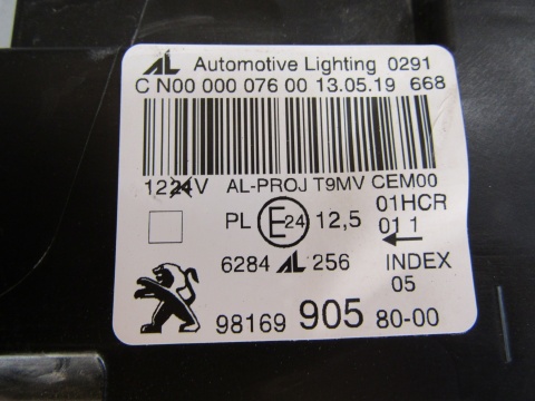 LAMPA PRZÓD PEUGEOT 308 T9 LIFT ZWYKŁA SOCZEWKA 17-21 RH PRAWA