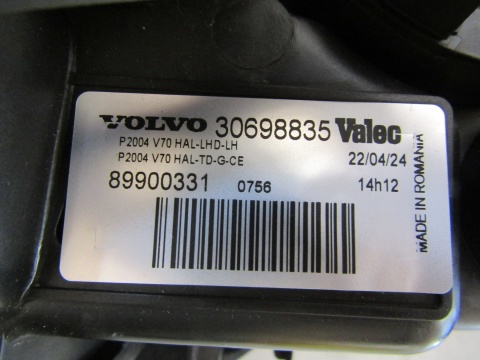 LAMPA PRZÓD VOLVO S60 V70 LIFT ZWYKŁA LH LEWA 04-09 30698835