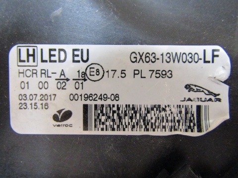 LAMPA PRZÓD JAGUAR XF II X260 FULL LED 15-20 LH LEWA GX63-13W030-LF
